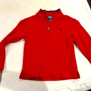 Polo red sweater size 5